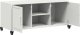 vidaXL Szafka RTV, biała, 100,5x39x43,5 cm, stal 9