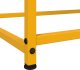 vidaXL Szafka, musztardowa, 100,5x39x107 cm, stal 10