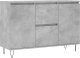 vidaXL Szafka, szarość betonu, 104x35x70 cm, materiał drewnopochodny 2
