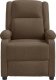 vidaXL Fotel z masażem, brązowy, obity tkaniną 4