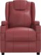 vidaXL Fotel masujący, winna czerwień, obity sztuczną skórą 3