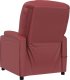 vidaXL Fotel masujący, winna czerwień, obity sztuczną skórą 5