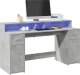 Biurko vidaXL Szare 160 cm x 55 cm 1