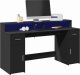 Biurko vidaXL Czarne 160 cm x 55 cm 1