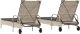vidaXL Leżaki z poduszkami, 2 szt., jasnoszare, polirattan 6