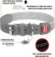 Collar Obroża dla psa z naturalnej skóry i materiału recyklingowego z kodem QR Waudog rozmiar M, szer. 20 mm, brązowa 2