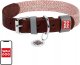 Collar Obroża dla psa z naturalnej skóry i materiału recyklingowego z kodem QR Waudog rozmiar M, szer. 20 mm, brązowa 3
