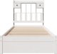 vidaXL Łóżko z regałem, bez materaca, białe, 75x190 cm, sosnowe 4