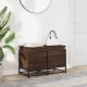 vidaXL Skrzynia z pokrywą, brązowy dąb, 80x40x51,5 cm 3