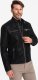 Kurtka męska Ombre Kurtka męska biker ze stójką w stylu retro  czarna V2 OM-JAFL-0197 M 1