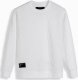 Ombre Bluza męska RELAXED FIT z tłoczonymi literami  ecru V2 OM-SSNZ-0164 XXL 2