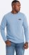 Ombre Nierozpinana męska dresowa bluza z metalowym pinem  błękitna V3 OM-SSNZ-0136 XXL 1