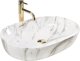 Umywalka Rea Umywalka Nablatowa REA CLEO 61 Aiax Shiny 1