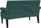 vidaXL vidaXL Ławka z oparciem, ciemnozielona, 120x62x75,5 cm, tkanina 5