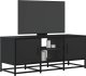 vidaXL vidaXL Szafka pod TV, czarna, 100x35x41 cm, materiał drewnopochodny 1