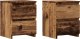 vidaXL Szafki nocne, 2 szt., stare drewno, 30x30x40 cm 1