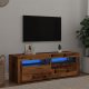 vidaXL Szafka pod TV z oświetleniem LED, stare drewno, 120x35x40 cm 4