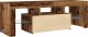 vidaXL Szafka pod TV z oświetleniem LED, stare drewno, 120x36,5x40 cm 9