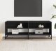 vidaXL vidaXL Szafka pod TV, czarna, 120,5x40x46 cm, materiał drewnopochodny 3