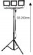 Naświetlacz Schmith Naswietlacz LED 2x100W for zoltym statywem Schmith SL-S20 14