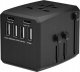 MicroConnect Microconnect MC-TRAVELADAPTER1 elektryczny wtyk zasilający Czarny 1