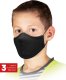 Reis Maseczka wielokrotnego użytku dla dzieci / Czarna / MAS-SAFER-KIDS B 2