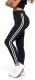 Moraj MORAJ - Legginsy Damskie Z Lampasami - Czarne - L/XL 1