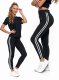 Moraj MORAJ - Legginsy Damskie Z Lampasami - Czarne - L/XL 4