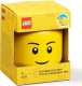 LEGO 4033 - LEGO Pojemnik w kształcie głowy jasnożółtej minifigurki chłopca 0,36L 4