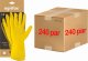 Ogrifox Rękawice ochronne gumowe flokowane / Żółte / OX-FLOX - 240 Par (10 - XL) 3