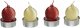 Atmosphera Świeczki tealight w kształcie bombek, 4 sztuki 1