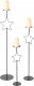 Boltze Metalowe świeczniki z gwiazdką GUILA, 3 szt., wys. 54,5 - 99,5 cm 1