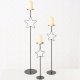 Boltze Metalowe świeczniki z gwiazdką GUILA, 3 szt., wys. 54,5 - 99,5 cm 8