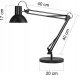 Lampka biurkowa Unilux Bordlampe Unilux Success LED, 80 cm arm, sort 3
