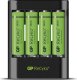GP GP Batteries ReCyko+ 4 x AA Rechargeable Batteries 2600 mAh + Fast Charger 3