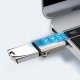 Adapter USB Joyroom Adapter Joyroom S-H151 USB-C (męski) / USB-A (żeński) z oczkiem na smycz - srebrny 1