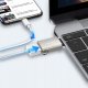 Adapter USB Joyroom Adapter Joyroom S-H151 USB-C (męski) / USB-A (żeński) z oczkiem na smycz - srebrny 3