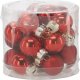 Chomik Bombki szklane choinkowe czerwone 2cm kpl. 24 szt. 2