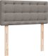 vidaXL vidaXL Łóżko kontynentalne z materacem, taupe, tkanina, 80x200 cm 7