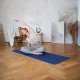 HMS Mata do ćwiczeń jogi yogi fitness korkowa TPE HMS YM10 niebieska 10