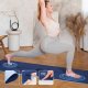 HMS Mata do ćwiczeń jogi yogi fitness korkowa TPE HMS YM10 niebieska 2