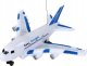 LeanToys Samolot RC Zdalnie Sterowany Biały Aerobus Pilot Światła Dźwięki 1