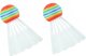 LeanToys Zestaw 2 Rakietek Do Gry W Badmintona Paletki 2 Lotki Badminton Różowy 3