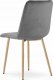 Leobert Krzesło LAVA - ciemny szary aksamit / nogi kolor drewna x 1 5