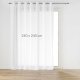 Douceur d`Interieur Firana na przelotkach, z efektem lnu, HALTONA, 240 x 240 cm 2