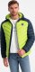 Kurtka męska Ombre Nylonowa pikowana kurtka męska w stylu sportowym  limonkowa V4 OM-JALP-0185 XL 1