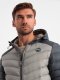 Kurtka męska Ombre Nylonowa pikowana męska kurtka w stylu sportowym  popielata V11 OM-JALP-0185 L 1