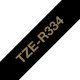 Brother Brother TZE-R334, PTH100, PT-H110, PTH100, PT-E300VP, PT-H500, PT-P750W, PTH100, PT-P900W, Gold, Thermal transfer, Black, Brother, 1.2 cm 3