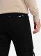Ombre Spodnie męskie cargo STRAIGHT LEG z paskami na kieszeniach  czarne V4 OM-PACG-0197 M 5