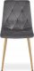 Leobert Krzesło LIBRA - ciemny szary aksamit / nogi kolor drewna x 4 3